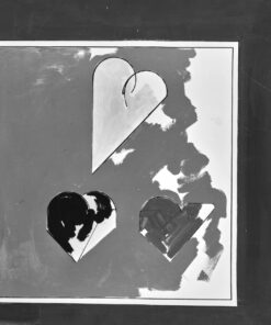 1973<br>Cuore meccanico<br>pittura industriale, tempera, pennarello su tela<br>cm 70x100