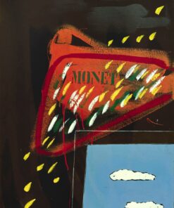 1973<br>Omaggio al colore<br>smalto, pittura industriale, matita su tela<br>cm 100x70