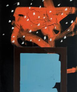 1973<br>Senza Titolo<br>smalto, pittura industriale, matita su tela<br>cm 100x70