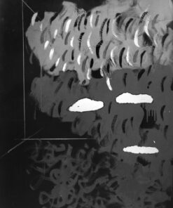 1973<br>Omaggio al colore<br>smalto, pittura industriale, matita su tela<br>cm 100x70