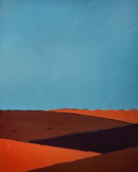 1973<br>Senza titolo<br>pittura industriale, tempera, gessetto su tela<br>cm 80x60