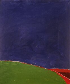 1973<br>Paesaggio<br>pittura industriale e tempera su tela<br>cm 100x70
