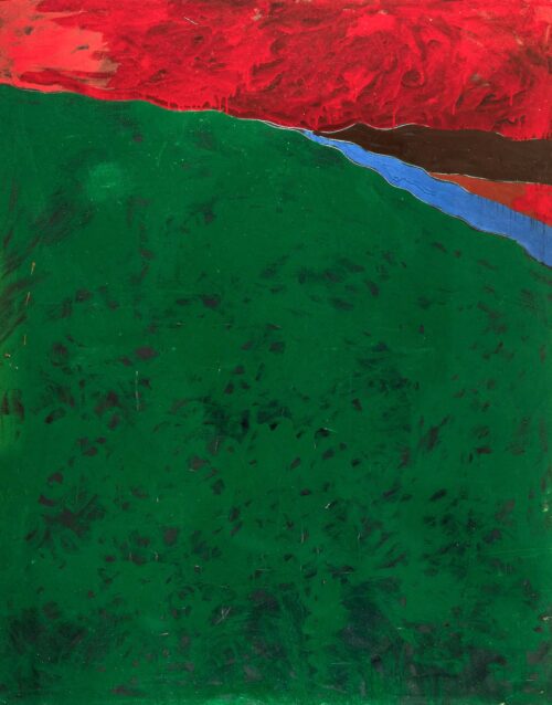 1973<br>pittura industriale, tempera, gessetto su tela<br>cm 163x130