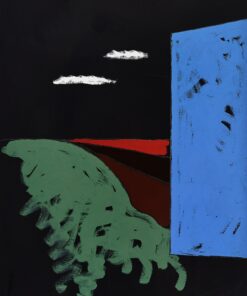 1973<br>pittura industriale, tempera e gessetto su tela<br>cm 100x70