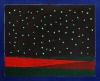 1974<br>pittura industriale, tempera, matita su tela<br>cm 80x100