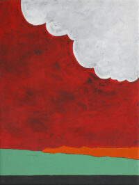 1974 aprile<br>pittura industriale e tempera su tela<br>cm 80x60