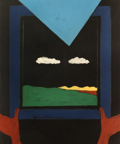1974<br>pittura industriale, tempera, matita su tela<br>cm 120x70