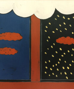 1974<br>pittura industriale, tempera, matita su tela<br>cm 80x100