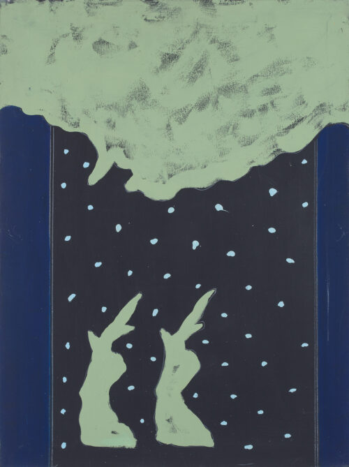 1974<br>pittura industriale, tempera, gessetto su tela<br>cm 80x60