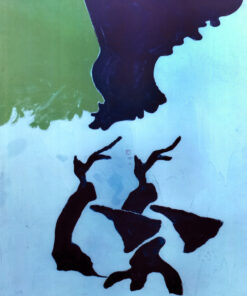 1974<br>Paesaggio<br>pittura industriale, tempera, grafite su tela<br>cm 100x80