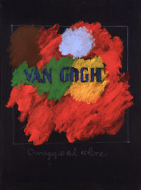 1974<br>Omaggio al colore, Van Gogh<br>pittura industriale, tempera, matita su tela<br>cm 80x60