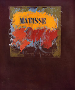 1974<br>Omaggio al colore, Matisse<br>pittura industriale, tempera, matita su tela<br>cm 160x130