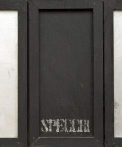 1974 (1964)<br>' Specchi '<br>smalto industriale, vernice, collage di legno su tavola<br>cm 60x90