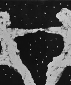 1974<br>La voce del vento<br>pittura industriale, tempera, matita su tela<br>cm 60x80