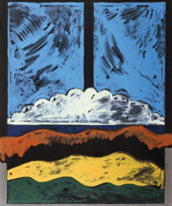 1975<br>pittura industriale, tempera, matita su tela<br>cm 100x80