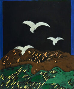 1975<br>pittura industriale, tempera, matita su tela<br>cm 100x80