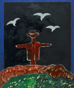 1975<br>Senza Titolo<br>pittura industriale, tempera, matita su tela<br>cm 100x80