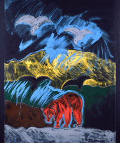 1975<br>pittura industriale, tempera, matita su tela<br>cm 160x120