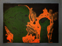 1975<br>Guernica<br>pittura industriale, tempera, matita su tela<br>cm 60x80