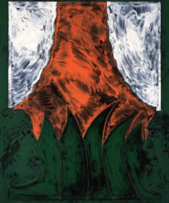 1975<br>pittura industriale, tempera, matita su tela<br>cm 100x80