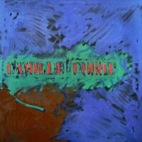 1976<br>Camille Corot, dedicato a Augusto Mazzoli<br>pittura industriale, tempera, matita su tela<br>cm 100x100