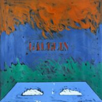 1976<br>Gaugin<br>pittura industriale, tempera, matita su tela<br>cm 100x100