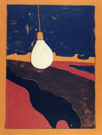 1976<br>pittura industriale, tempera, pennarello su tela<br>cm 80x60