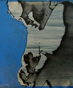 1976<br>pittura industriale, smalto alla anilina, negativo fotografico emulsionato su tela<br>cm 55x75