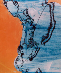 1976<br>pittura industriale, smalto alla anilina, negativo fotografico emulsionato su tela<br>cm 55x75