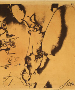 1976<br>smalto alla anilina, negativo fotografico emulsionato su tela<br>cm 50x60