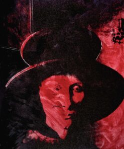 1976<br>Passeggiata di Ripetta<br>smalto alla anilina, fotografia emulsionata su tela su tela<br>cm 110x80