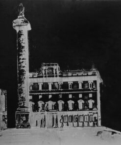 1976<br>Piazza d'Italia<br>pittura industriale, smalto alla anilina, fotografia emulsionata su tela<br>cm 80x100