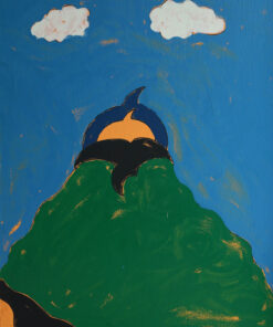 1976 28,10<br>Arlington<br>pittura industriale, tempera, pennarello su tela<br>cm 70x50