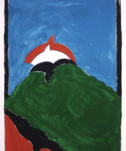 1976<br>Arlington<br>pittura industriale, tempera, pennarello su tela<br>cm 70x50