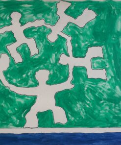 1976<br>tempera e pennarello su tela<br>cm 70x100