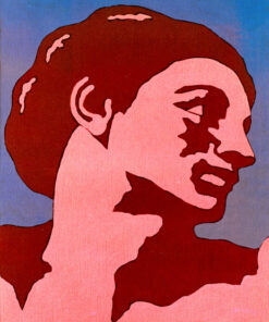 1976<br>tempera, pennarello, proiezione fotografica su tela<br>cm 50x40