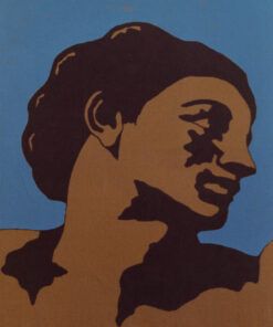 1976<br>tempera, pennarello, proiezione fotografica su tela<br>cm 50x40