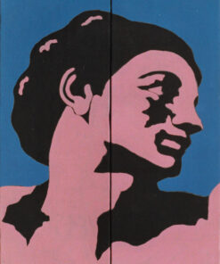 1976<br>tempera, matita, proiezione fotografica su tela<br>cm 60x40