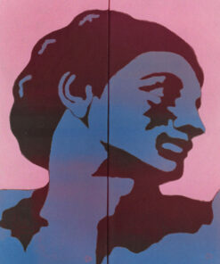 1976<br>tempera, matita, proiezione fotografica su tela<br>cm 60x40