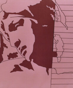 1976<br>tempera, pennarello, proiezione fotografica su tela<br>cm 55x55