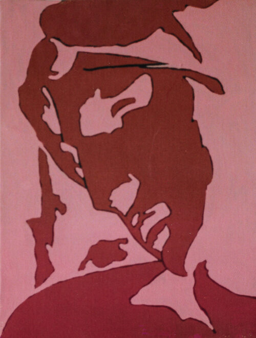 1976<br>tempera, pennarello, proiezione fotografica su tela<br>cm 40x30