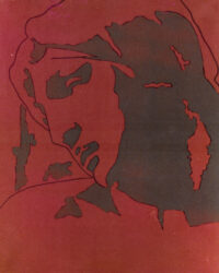 1976<br>tempera, pennarello, proiezione fotografica su tela<br>cm 50x40