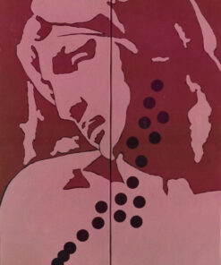 1976<br>tempera, matita, proiezione fotografica su tela<br>cm 60x40