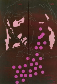 1976<br>tempera, matita, proiezione fotografica su tela<br>cm 60x40