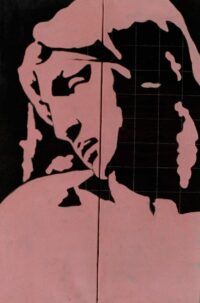 1976<br>tempera, matita, proiezione fotografica su tela<br>cm 60x40