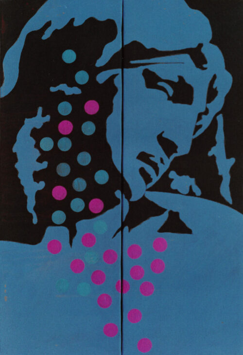 1976<br>tempera, matita, proiezione fotografica su tela<br>cm 60x40