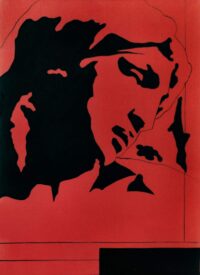 1976<br>tempera, pennarello, proiezione fotografica su tela<br>cm 60x40