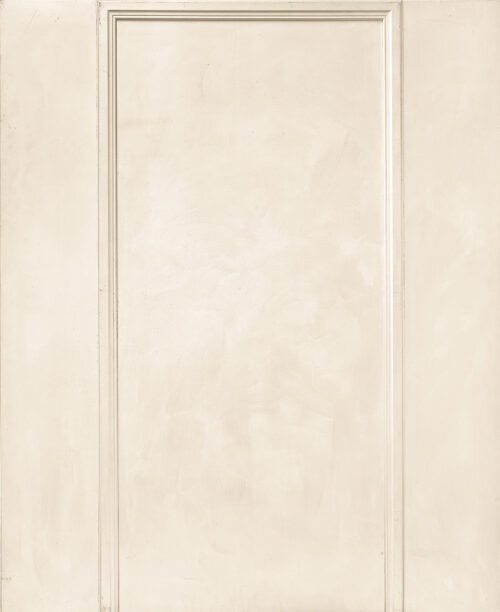 1977<br>' Porta '<br>smalto industriale, cornice di legno modanata su tavola<br>cm 160x130x2,5