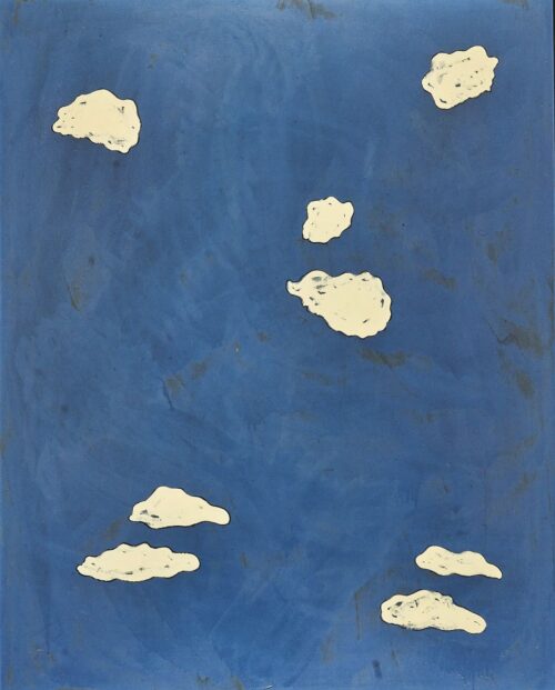 1977<br>' La Voce del Vento '<br>pittura industriale, tempera, pennarello su tavola<br>cm 160x130