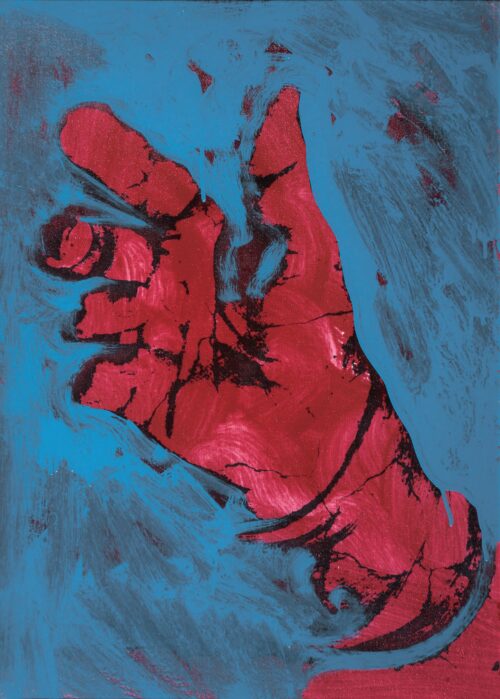 1978<br>pittura industriale, smalto alla anilina, fotografia emulsionata su tela<br>cm 70x50